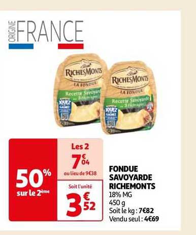 fondue savoyarde richesmonts