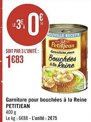 garniture pour bouchées à la reine petitjean