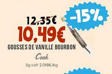 gousses de vanille bourbon cook