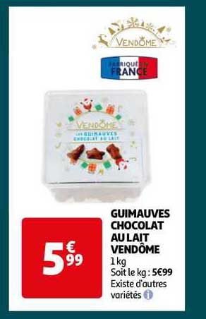 guimauves chocolat au lait vendôme