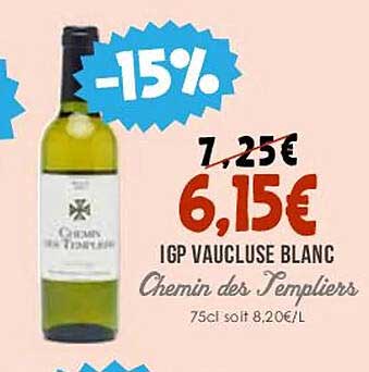 igp vaucluse blanc chemin des templiers