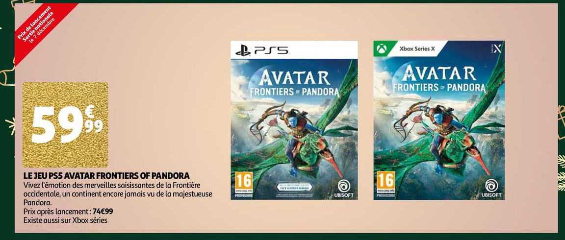le jeu ps5 avatar frontiers of pandora