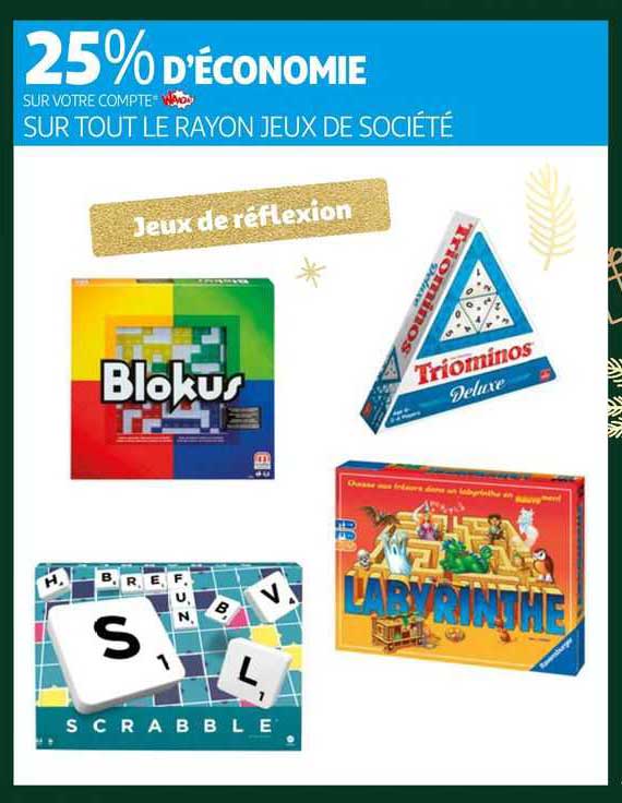 le rayon jeux de société : jeux de réflexion