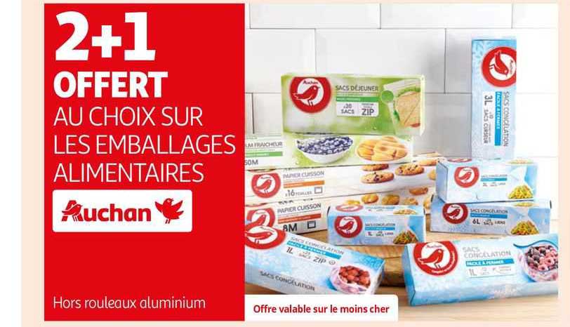 les emballages alimentaires auchan