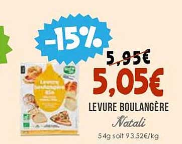 levure boulangère natali