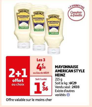 mayonnaise american style heinz