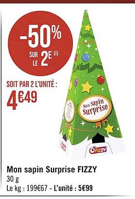mon sapin surprise fizzy