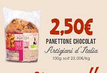 panettone chocolat artigiani d'italia