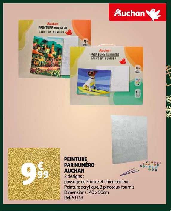 peinture par numéro auchan