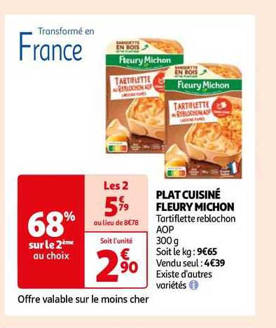 plat cuisiné fleury michon