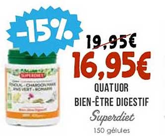 quatuor bien-être digestif superdiet