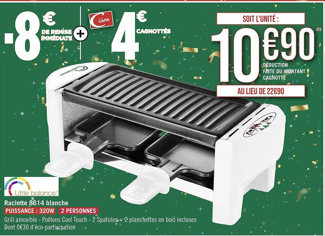 raclette 8614 blanche little balance