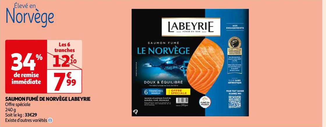 Saumon Fumé De Norvège Labeyrie