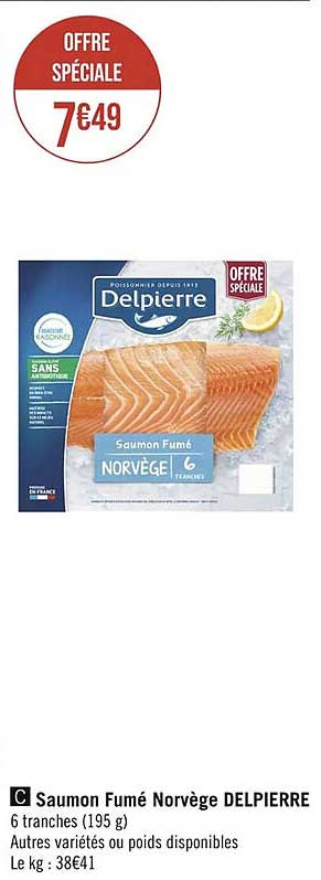 Saumon Fumé Norvège Delpierre