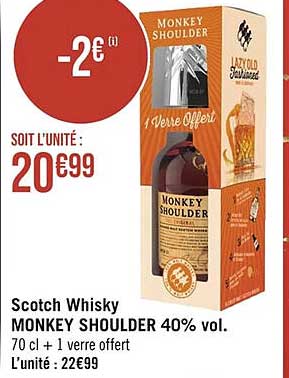 scotch whisky monkey shoulder 40% vol.