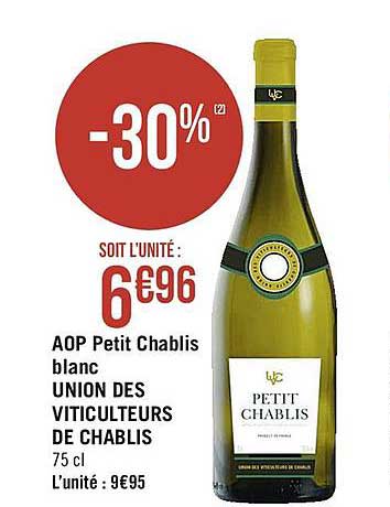 aop petit chablis blanc union des vitivulteurs de chablis