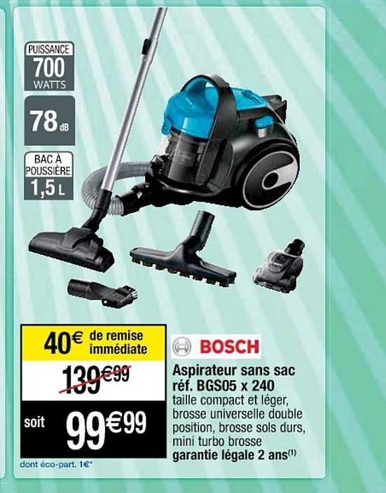 Aspirateur Sans Sac Bosch