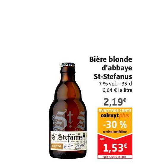 bière blonde d'abbaye st stefanus