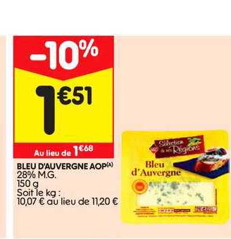 Bleu D'auvergne Aop