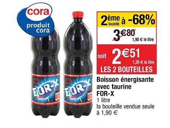 Boisson énergisante Avec Taurine For-x
