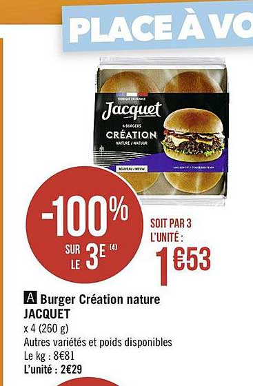 Burger Création Nature Jacquet