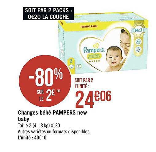 changes bébé pampers new baby
