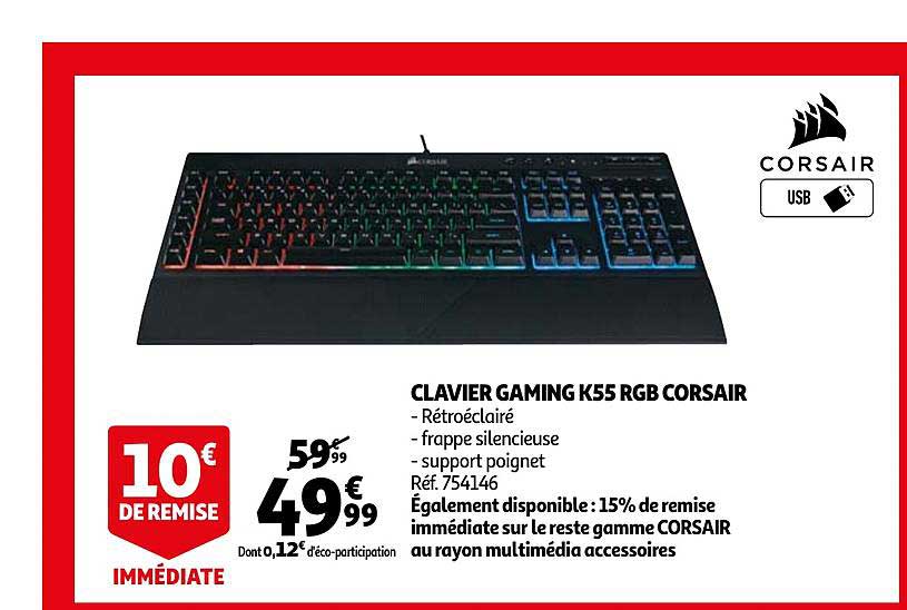 Clavier Gaming K55 Rgb Corsair