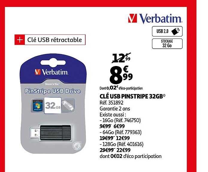 clé usb pinstripe 32gb