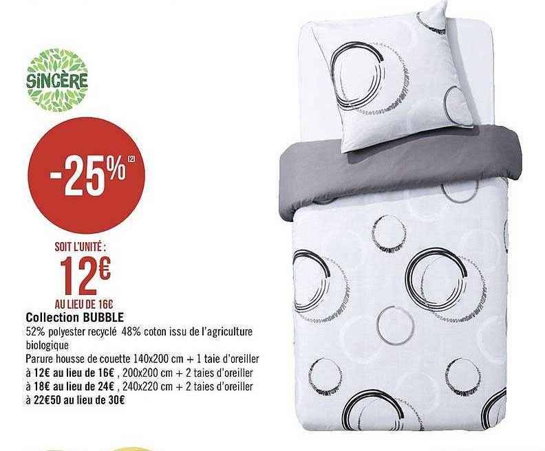 collection bubble sincère