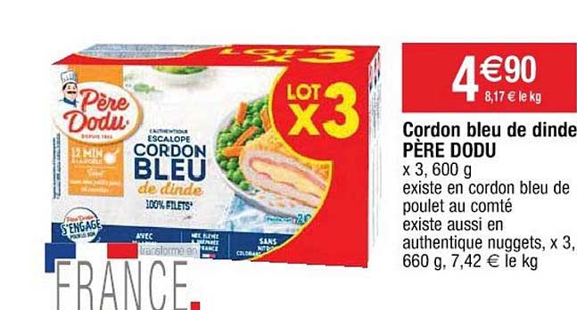 cordon bleu de dinde père dodu