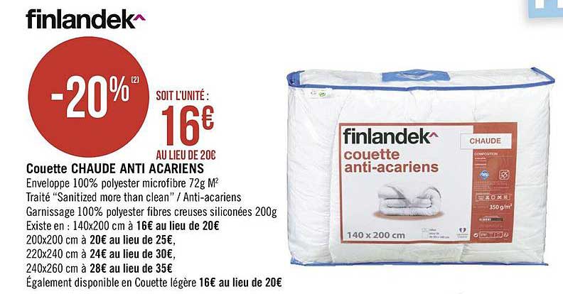 couette chaude anti acariens finlandek^