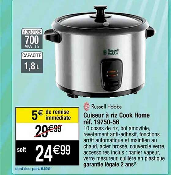 cuiseur à riz cook home russell hobbs