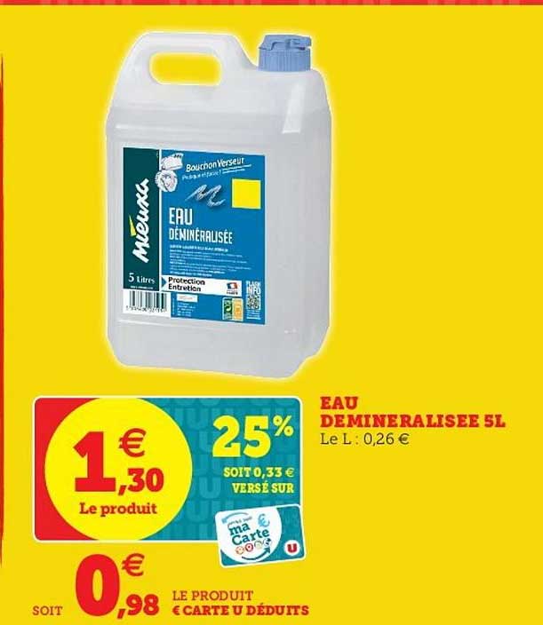 Eau Déminéralisée 5l