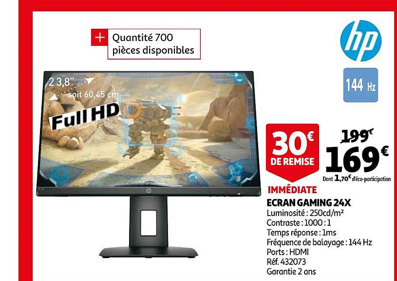 écran gaming 24x