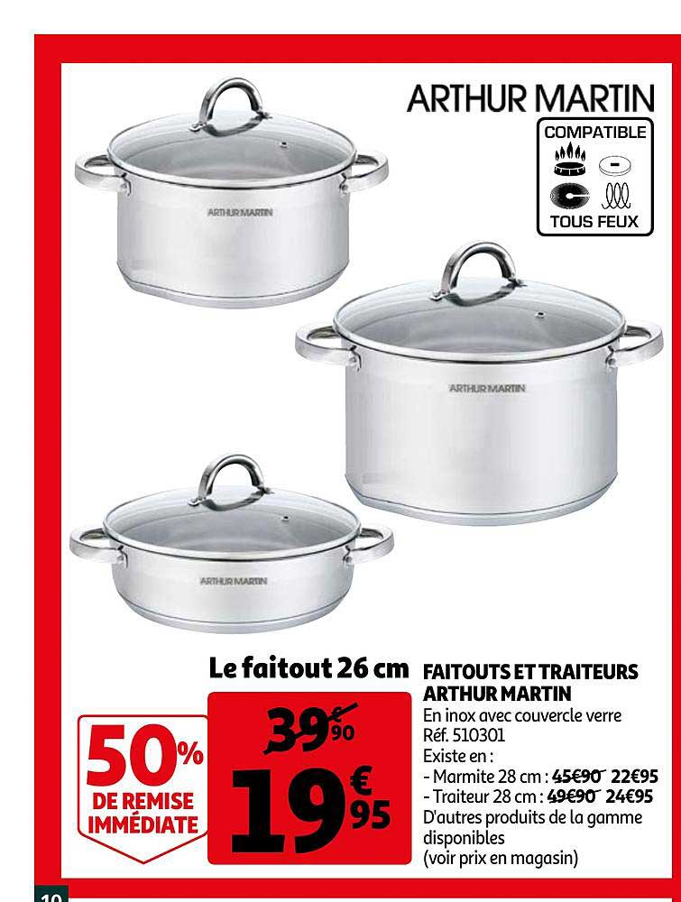 faitouts et traiteurs arthur martin 50% de remise immédiate