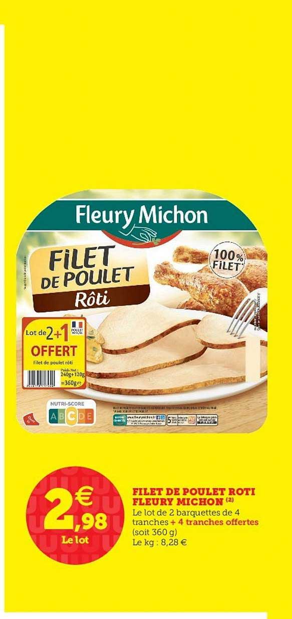 filet de poulet rôti fleury michon
