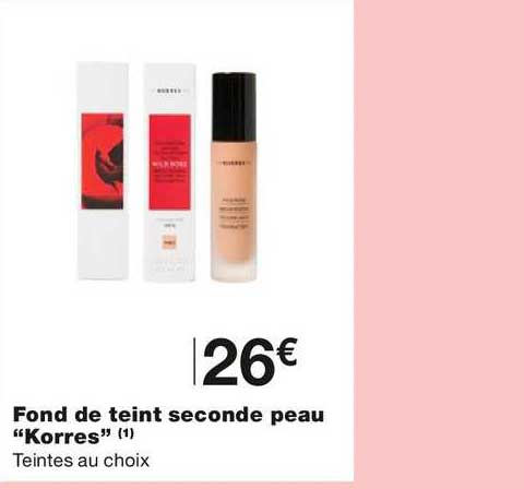 fond de teint seconde peau "korres"
