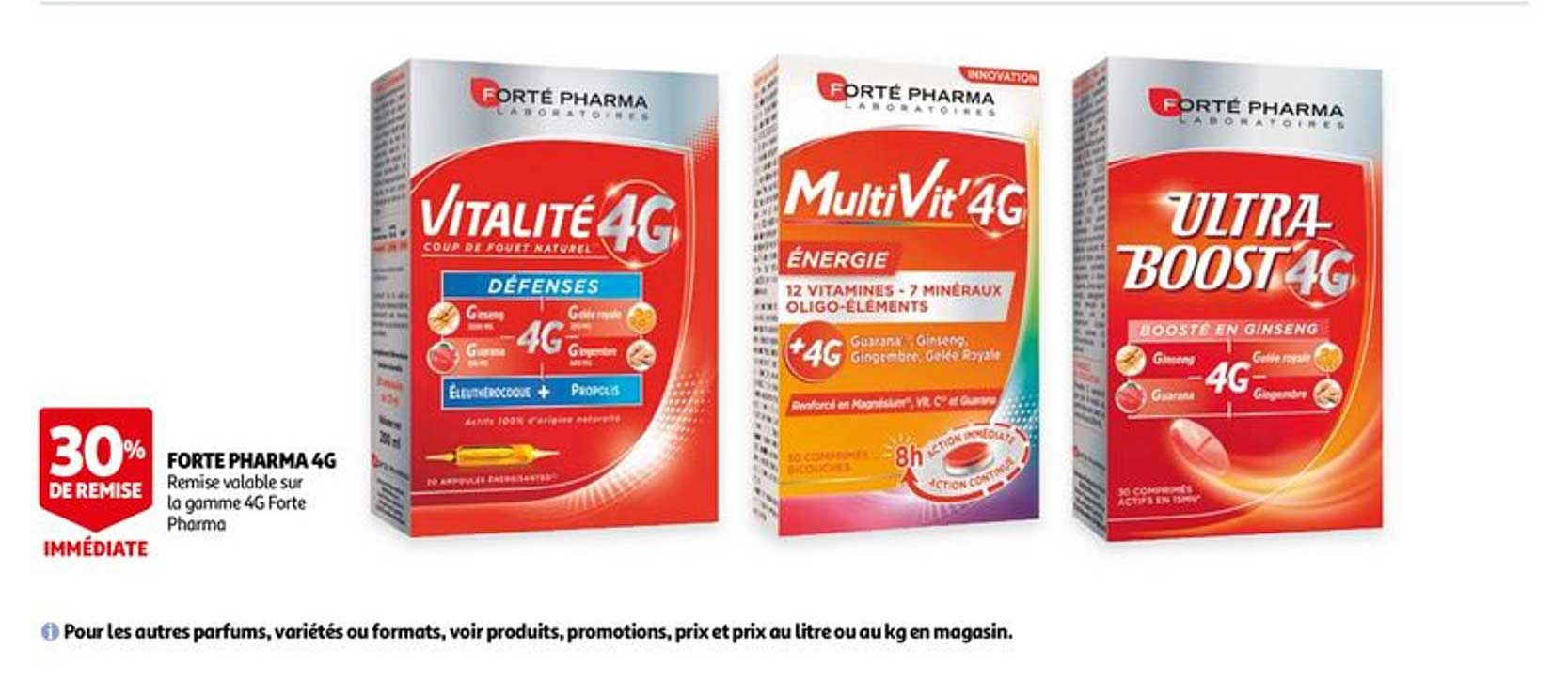 forte pharma 4g 30% de remise immédiate
