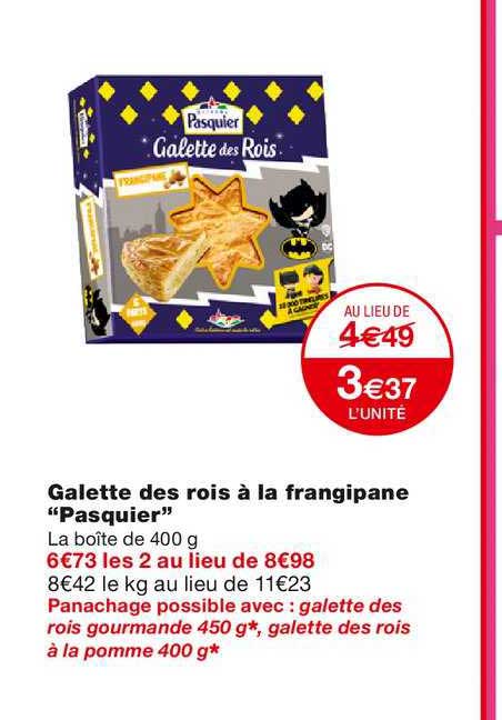 galette des rois à la frangipane "pasquier"