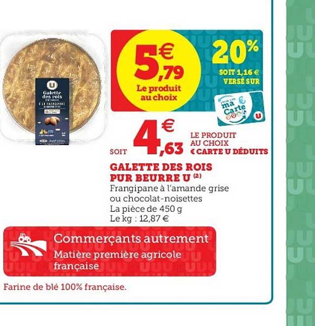 galette des rois pur beurre u