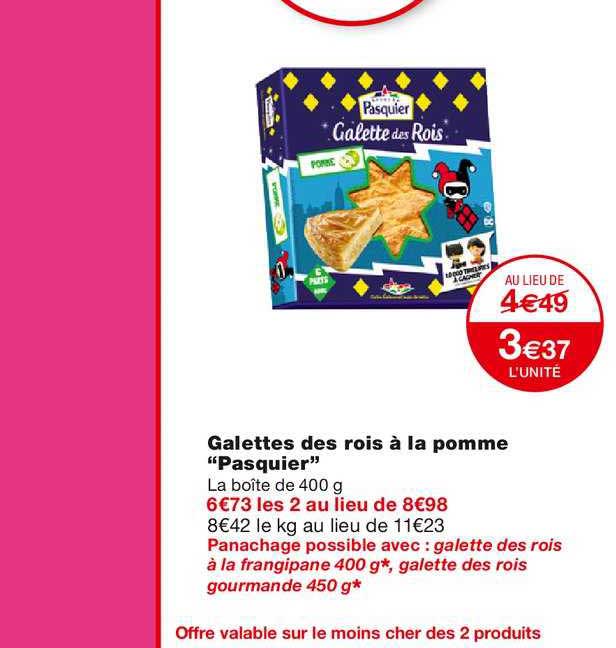 galettes des rois à la pommes "pasquier"