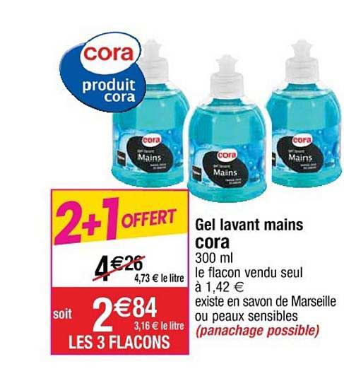 Gel Lavant Mains Cora