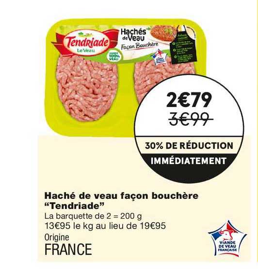 haché de veau façon bouchère "tendriade"
