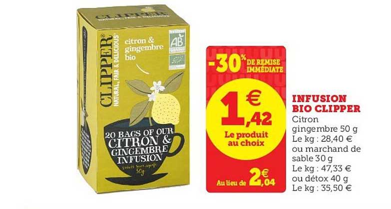 Infusion Bio Clipper -30% De Remise Immédiate