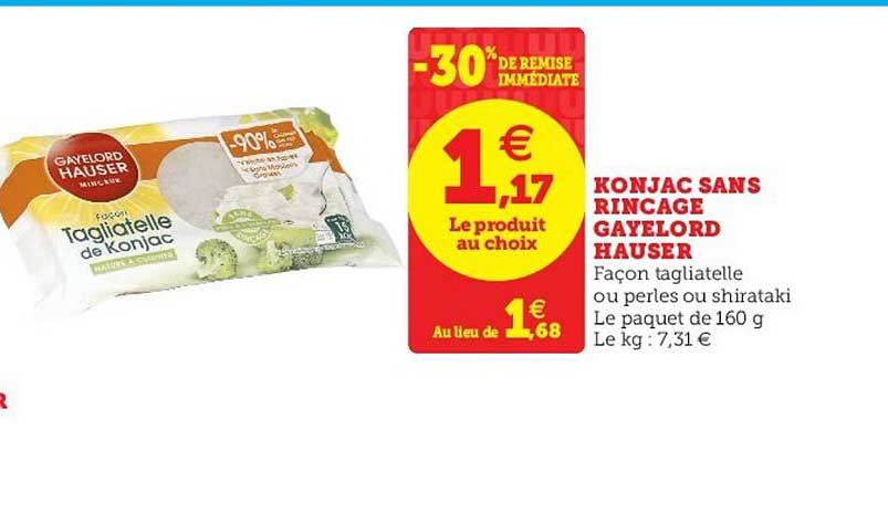konjac sans rinçage gayelord hauser -30% de remise immédiate