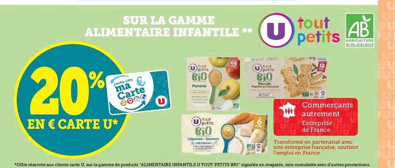 la gamme alimentaire infantile u tout petits