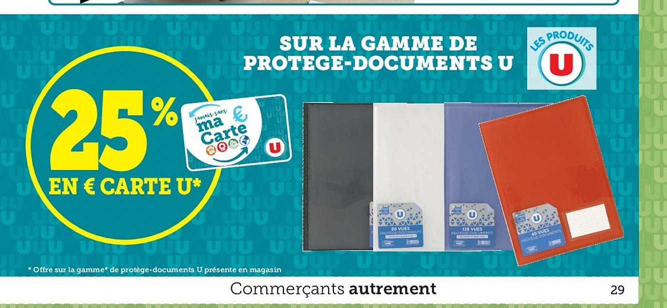 la gamme de protège-documents u