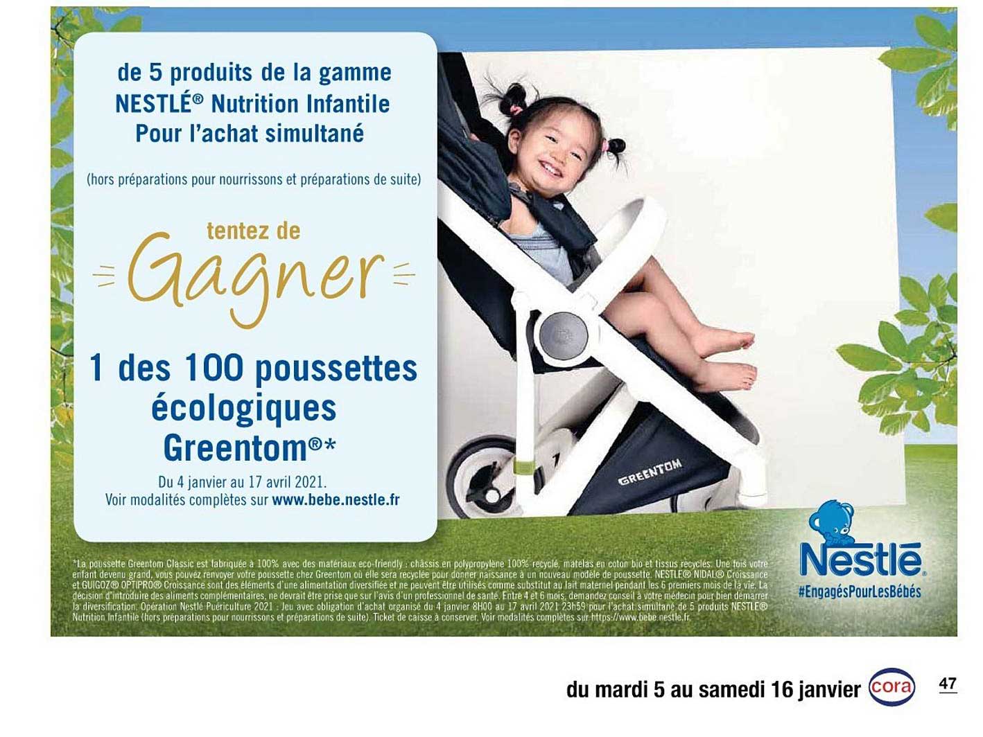 la gamme nestlé nutrition infantile
