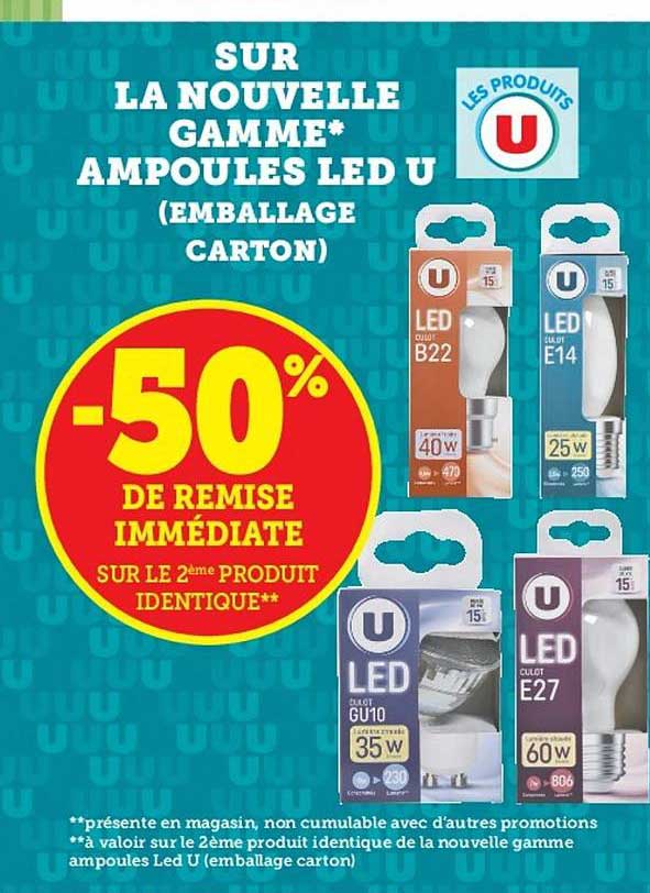 la nouvelle gamme ampoules led u