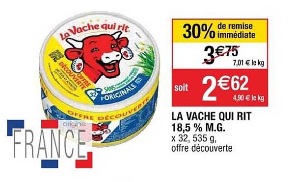 la vache qui rit 18,5% m.g.